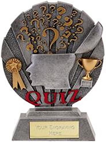 7.5" Egg Head Quiz Trophy Award plus Free Engraving up to 30 Letters A1660