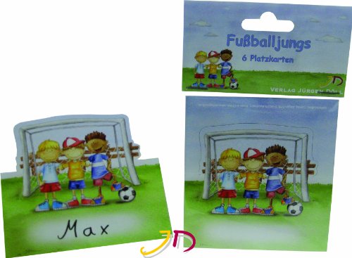 Preisvergleich Produktbild Tischkarte Fußball-Jungs 6 Stück Liefermenge = 1