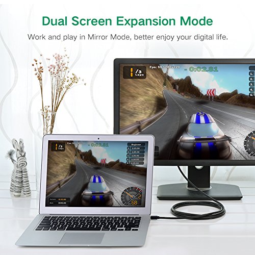 Mini DisplayPort auf VGA UGREEN 3m Mini DP zu VGA Stecker Adapterkabel für Apple Macbook, Macbook Pro, iMac, Macbook Air, Mac Mini und Lenovol Thinkpad Schwarz - 4