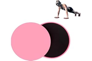 Fenglin-joy Fitness Gleitscheiben, 2 Stück Exercise Slider Core Trainers Sliders Gleitscheiben Sport Doppelseitige für Fitness und Trainingsmenschen (Rosa)