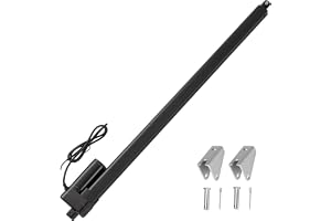 Jvnvlki linjärt ställdon 12 V, 2 000 N, 800 mm, lyftlängd IP65, vattentät, 8 mm/s linjär aktuator, linjär motor med monteringshandtag, för dörröppnare, soluppsamlare, elektrisk lyftsystem