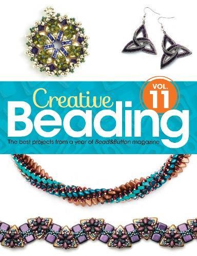 Book's Cover ofCreative Beading The Best Projects from a Year of BeadButton Magazine