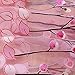 1M*2M Romantic Curtains Voile Tulle Flower Door Valances Panel Window Balcony for Home Decor (Pink)