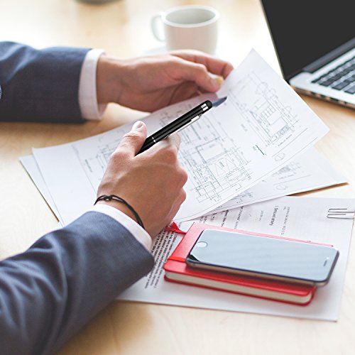 Eingabestift, PROKING 2 in 1 Universal Stylus Stift Touch Pen kapazitiven Stylus Kugelschreiber fÃ¼r Touch Screens GerÃ¤te Stylus Stifte fÃ¼r iPad, iPhone, Kindle, Samsung, HTC, Tablets(5Schwarz,5Silber)