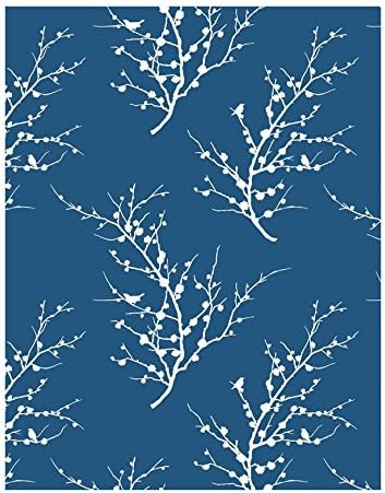 Tempaper Designs Ed 018 Edie Self-Adhesive Temporary Wallpaper, Frosted Teal