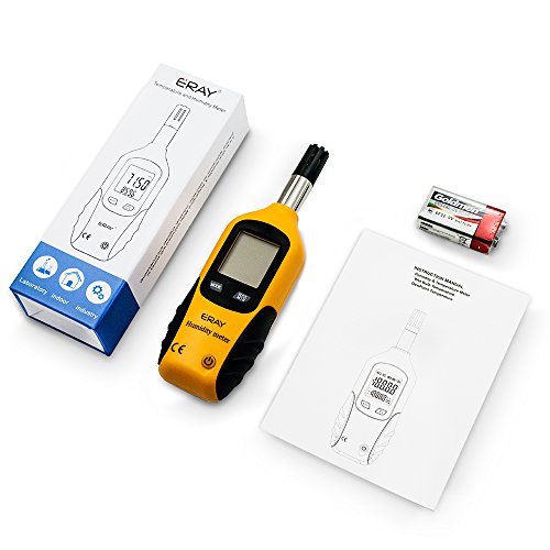 Sunray Psychro-, Thermo- und Hygrometer, Digital Temperatur und Luftfeuchtigkeit Meter, Thermo- und Hygrometer mit Taupunkt und Feuchtigkeitskugel - 6