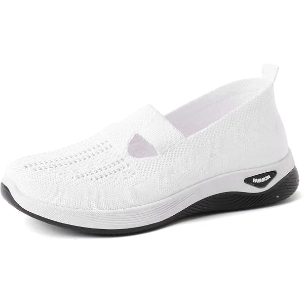 Chaussures De Sport Femme Sans Lacets - Respirantes & Légères - Pour Marche, Running, Extérieur