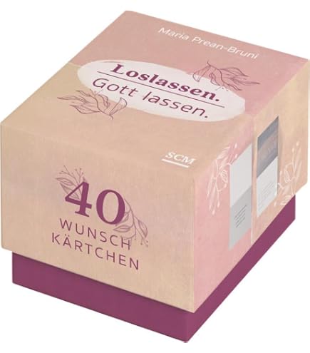 Grace & Hope - 40 Wunschkärtchen Zum Aufstellen Mit Bibelversen, In Geschenkbox