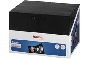 HAMA Custodie DVD Singole Case, 30 Pezzi, Nero