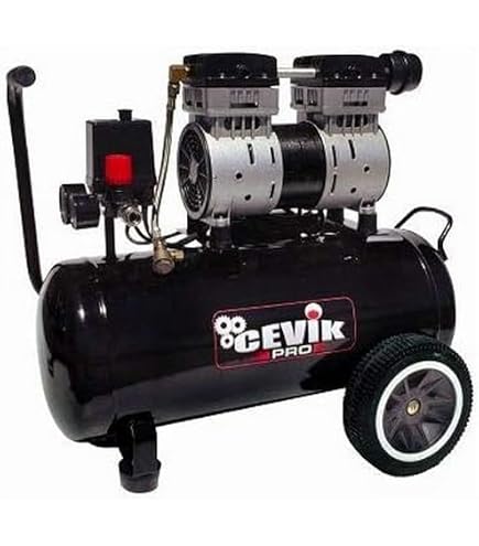 Compressore Silenzioso Werther Sil-Air 50/24 A Bagno D'olio - 50 L/min, Serbatoio 24 Litri, 43 DB, Pressione 0-8 Bar