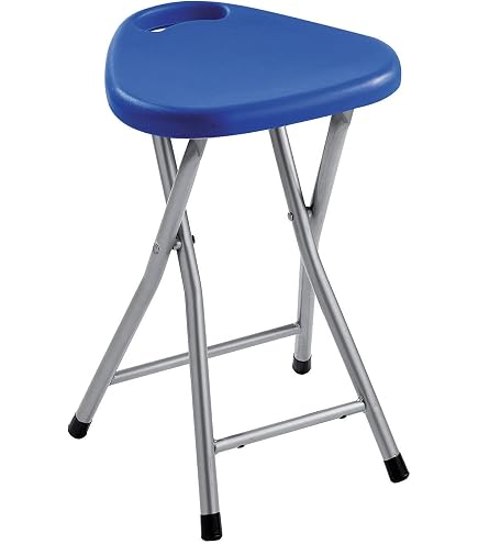 Tabouret Pliable Merlin Gedy Orange - Siège Bain Douche Compact Et Robuste Jusqu'à 120 Kg