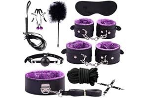 Genérico 10PCS Juguetes Erótîcôṡ para Parejas Pack Hombres Juegôs Bǒǹdâgê Kît Ṣȅxô Pareja Placer Mujeres Tobillo B`D`S`M Juguetes êróticôs para adultôs Aprovechar