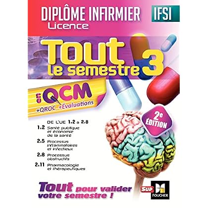 IFSI Tout le semestre 3 en QCM et QROC - Diplôme infirmier - 2e édition