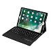 Produktbild QinMM IPad Pro 10,5 Zoll HüLle + Abnehmbare Bluetooth Tastatur Tasche Flip Leder Tasche (Schwarz)