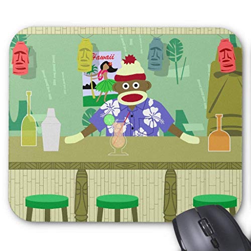 Preisvergleich Produktbild Sock Monkey Tiki Bar Mouse Pad 18×22 cm