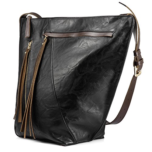 Eimer tasche f  r frauen handtasche crossbody tasche reisetasche multi pocket mit gro  er kapazit  t mit langen tassel