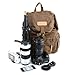 Price comparison product image Agemore® Canvas Dslr SLR Camera Shoulder Bag Backpack Rucksack Bag with Waterproof Cover for Sony Canon Nikon Olympus (coffee)