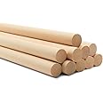 Dowel Rods Wood Sticks Wooden Dowel Rods, 1 x 48 Inch Unfinished Hardwood Sticks for Crafts and DIYers, 2 Pieces by Woodpeckers