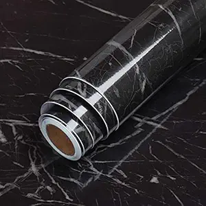 NAREVAL Aluminium foil Stickers, Oil Proof Kitchen Stove Stickers, Waterproof and Heat Resistant Contact Paper for Kitchen and Multiple uses in Kitchen (BKM 60CM*200CM)