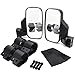 Produktbild MICTUNING UTV Seitenspiegel Set mit Schuko-Gummiauflage für 1,75 "-2" Roll Cage Polaris Ranger RZR Can-Am Maverick und mehr