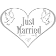 Folat Hochzeit Türschild 'Rosen' – Dekoratives Schild Für Die Tür, Hochzeitsdekoration, Design Mit Rosenmotiv