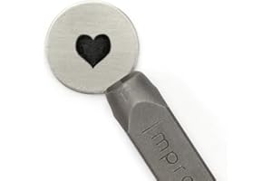 ImpressArt Tampon signature en forme de cœur 6 mm
