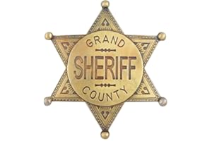 Denix stella per sceriffo, con scritta "Grand County", colore bronzo