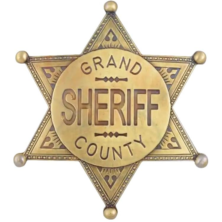 Denix Sheriffstern Aus Messing - Western Stern Wie Pat Garrett 7cm