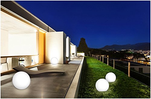 Bonetti LED Solar Kugelleuchte schwimmfähig Farbwechsel Ø 30cm IP67 Solarlampe Dekoleuchte Außenleuchte Gartenlampe Dekokugel Leuchtkugel - 4