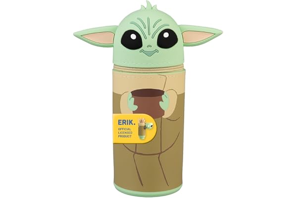 Grupo Erik School Pencil Case - Grogu Star Wars Gifts | Expandable Pencil Cases, Back to School Supplies, Office Stationery Supplies