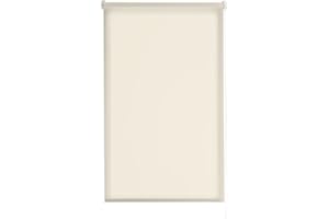 Estoralis | Gove | Estor Enrollable Diseño Moderno | Sin Taladrar Translúcido Liso | Color | Beige | 70 x 180 cm (Ancho/Alto) Tamaño Tela 67 x 175 cm | Estores para Ventanas y Puertas