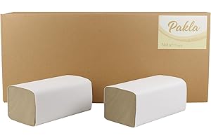 ‎ENPACK Papierhandtücher 25x23 cm V-Falz – 5000 Stück | 1-lagige Falthandtücher aus Recyclingpapier | Einweg Papierhandtücher für Spender | Großpackung für Büro, Werkstatt & Gastronomie – Enpack Pakla