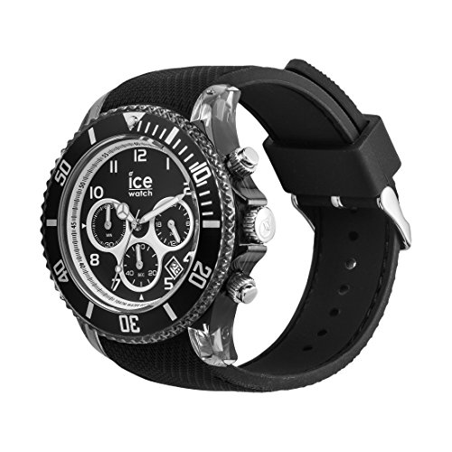 Ice-Watch - ICE dune Black - Men's wristwatch with silicon strap - Chrono - 014216 (Large)