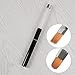 1pc UV Gel Round Flat Brush Pen Crystal Handled Nail Art Manicure Tool #2