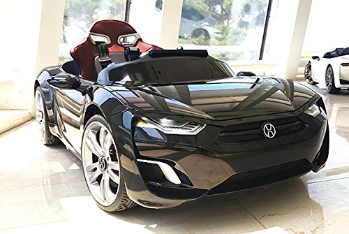 HENES BROON F830 Luxus Kinder Elektroauto schwarz mit Tablet PC