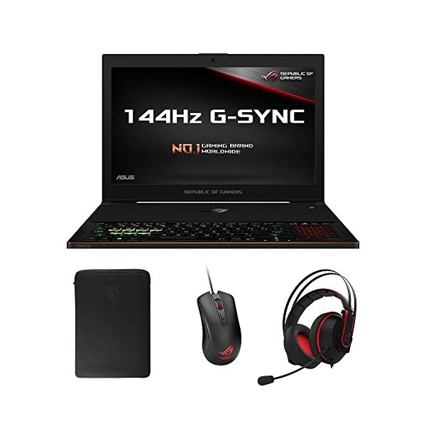 ASUS ROG Zephyrus GX501GI-EI005T Full HD 15.6 Inch Gaming Laptop, Black, Intel Core i7-8750H Processor, 144 Hz Screen, 8 GB RAM, 512 GB SSD, NVIDIA GTX1080 8 GB Max-Q Graphics, Windows 10 - Image 3