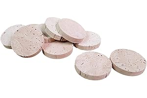 KORK-DEKO Dischi in sughero da 35 mm x 6 mm, confezione da 20 pezzi, piastrine in sughero naturale per bricolage, decorazioni, modellismo e artigianato, materiale per bricolage sostenibile dal Portogallo