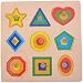 SRI 9 Shapes Matching Puzzle Picture Board With Peg Knobs Learning Educational Toys for kids 18M+ FREE FREE FREE : GET ONE NORE PUZZLE SET FREE RS.399.00