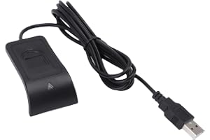 Sxhlseller USB-fingeravtrycksläsare för PC 10 11, 360° Touch Biometric Scanner Dongle, Plug and Play Kapacitiv Fingeravtryckssensor för PC Inloggningskryptering och Filsäkerhet