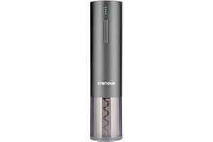 Crenova 6-in-1 Elektrischer Weinöffner, wiederaufladbarer automatischer Korkenzieher Weinflaschenöffner mit Weinpumpe, Weinbe