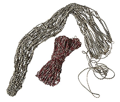 Hay Net Fine-Meshed 6x5 cm Fres Shemmer, Vibrant, 8 Rings, Top Quality Black/silver