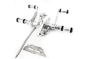 TARAZON 4" Vorverlegte Fußrasten Fußrastenanlage Forward Control für Kawasaki VN 900 Vulcan Custom Classic 2006-2022