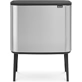 Brabantia Bo Fpp Matt Steel Dokunmatik &Ccedil;&ouml;p Kutusu, 36 L, Mat &Ccedil;elik