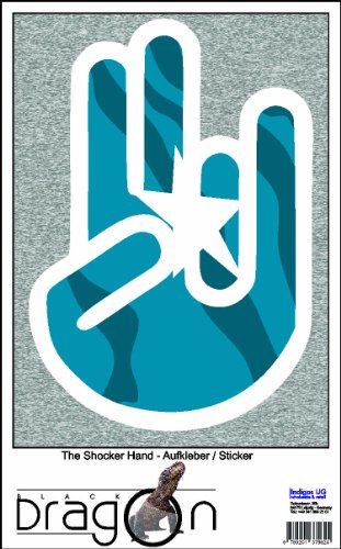 The Shocker Hand Decal Sticker Laptop skin 210x170 mm white Outline with Flag Somalia-Somalia