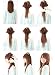 26 inches(66cm) Long Straight 8 Piece Full Head 18Clips Womens Ladies Girls Clip in Hair Extensions (26 inches, Dark Black)
