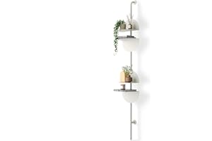 ‎UMBRA Umbra Solis Ausstellungsregal aus Metall mit 4 verstellbaren Einlegeböden, Sand