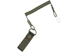 ZARADU Porte-CléS éLastique en Paracorde - Tactical Lanyard Spiralé Tether- Paracord Tactical Lanyard,pour l'escalade, La RandonnéE, Le Camping Et La Vie en Plein Air
