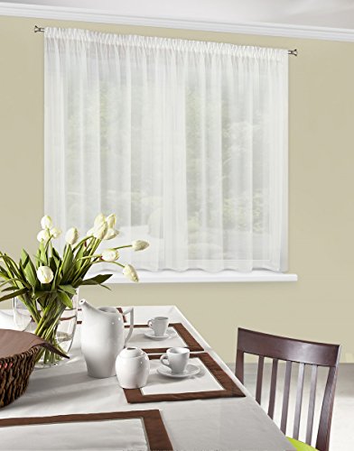 Eurofirany FIR/LUCY/K Gardine Lucy mit Kräuselband, 300 x 160, cremig