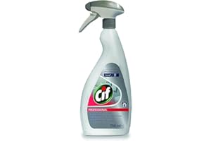 ‎CIF Cif Professional Badreiniger 2-in-1 Reiniger und Entkalker, auch für verchromte Oberflächen, Kunststoffe mit Keramik, 0,75 L