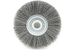BUZZFASHION 1x Brosse métallique en acier inoxydable, 100 * 13mm roue de fil, pour nettoyage, dérouillage, meulage, à l'ébavurage, au polissage